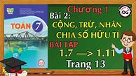 Toán 7 Tập 1 Trang 13 Bài 1.10